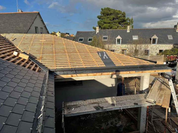 Travaux de rénovation de toiture Guingamp